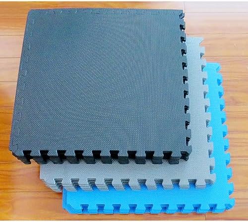BalanceFrom Puzzle Exercise Mat with EVA Foam Interlocking Tiles for MMA, Exercise, Gymnastics and Home Gym Protective Flooring, Multiple Sizes and Colors