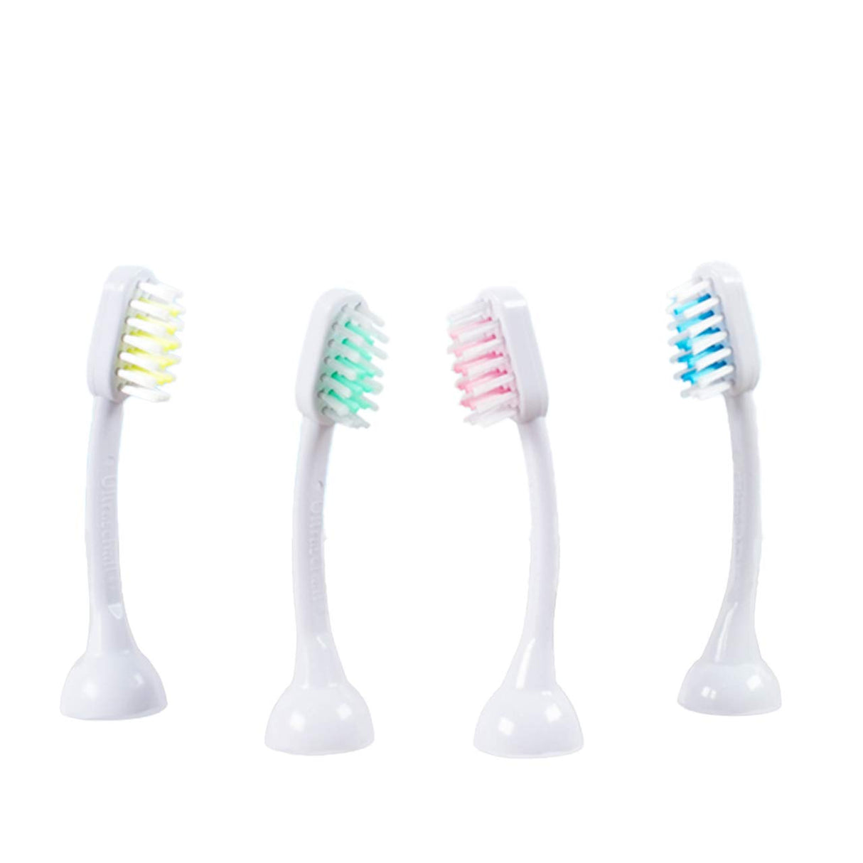 Emmi-dent Metallic/Professional 2-Pin Bristle-Head Attachments - Electric Toothbrush Replacement Heads. Cleans with Ultrasound Waves (Braces 4 Pack)