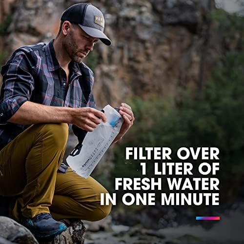 HydraPak 42mm Filter Cap - Water Filtration Accessory - Fast Flow - Perfect for Hiking, Endurance Sports, Camping, Travel, and Emergency Preparedness