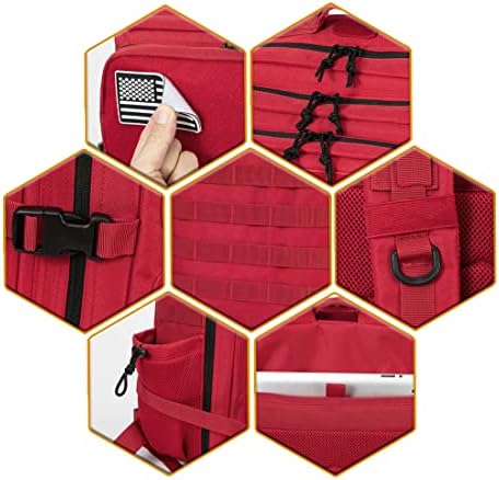 QT&QY 25L/35L/45L Military Tactical Backpack For Men Molle Daypack 3 Day Bug Out Bag Hiking Rucksack With Bottle Holder