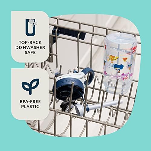 Contigo Paw Patrol Kids 14oz Plastic Water Bottles Aubrey Design with Spill-Proof Lid Silicone Straw 2-Pack Convenient for Travel/Home/School Use Dishwasher Safe