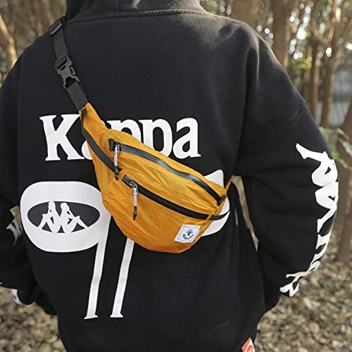 4Monster Hiking Waist Packs Portable,Water Resistant Fanny Bag with Adjustable Strap,Lightweight Crossbody Chest Bag Slim Bag