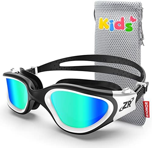 ZIONOR Kids Swim Goggles, G1 MINI UV Protection Anti-Fog Polarized Swimming Goggles for Age 6-14