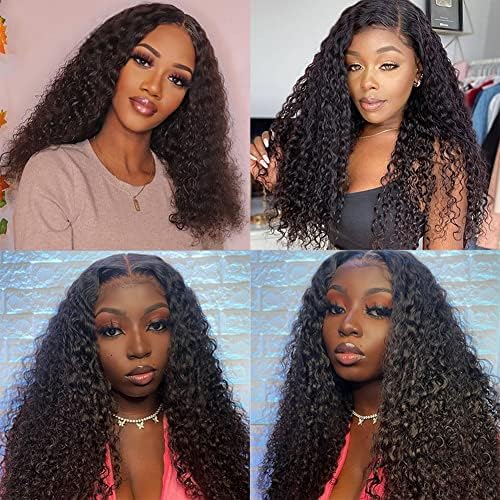12A 3 Bundles Water Wave Human Hair (16 18 20 Inch) 100% Unprocessed Weave Brazilian Human Hair Bundles Full And Thick Virgin Hair Extensions Natural Color