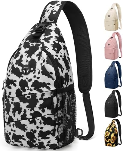 Crossbody Bags for Women Men Trendy Sling Bag Bakpack Casual Chest Bag with Convertible Shoulder Strap