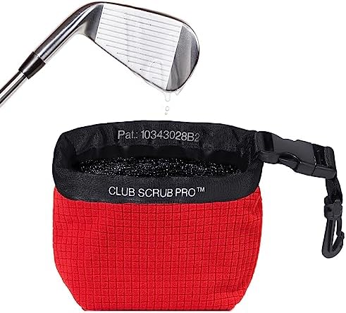 Golf Club and Golf Ball Cleaning Bag, Waterproof Clean Face Technology Liner, Detachable Clip, Machine Washable, Cleans Club Grooves, Dry Exterior (Neoprene or Microfiber Option Available)