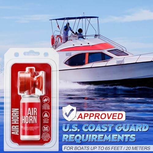 Saillong 1.4oz Boat Air Horn for Safety, Loud Marine Air Horns Can, Mini Small Blow Fog Bear Air Horn, Emergency Use for Sporting Events, Boat, Animal Alarm