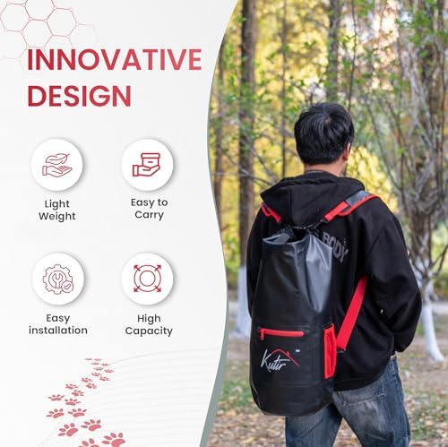 Bear Food Bag Hanging System - Ultralight 20L Waterproof Bear Bag Kit for Camping with Survival Rope, Clips, Rock Pouch, and Instructions - Perfect for Backpacking and Outdoor Adventures