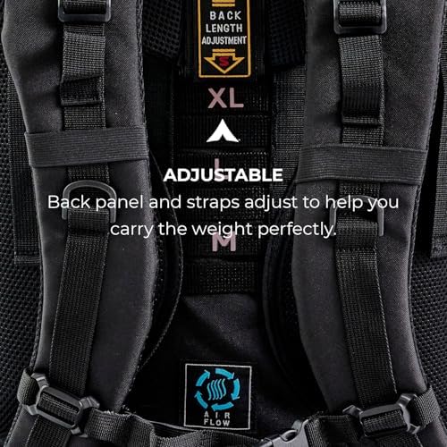 TETON 85L Explorer Internal Frame Backpack for Hiking, Camping, Backpacking, Rain Cover Included, Black