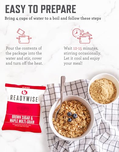 READYWISE - Prepper Pack Bucket, 52 Servings, Emergency, MRE Meal & Drink Supply, Premade, Freeze Dried Survival Food, Hiking, Adventure & Camping Essentials, Individually Packaged, 25 Year Shelf Life