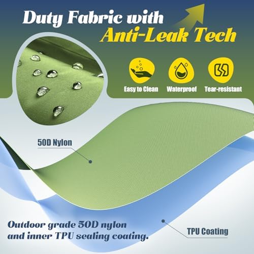 Double Sleeping Pad for Camping, 6" Extra-Thick 2 Person Camping Sleeping Pad with Pillow Built-in Foot Pump, Inflatable Sleeping Mat for Backpacking, Tent, Hiking Essentials Gear