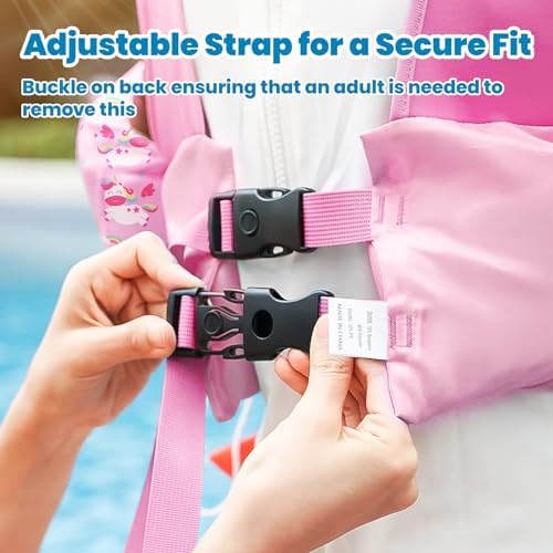 HeySplash Swim Vest for Kids, Toddler Pool Floaties Fit 20-50/70 Lbs, Children Swimming Vest with Adjustable Strap, Swim Jacket Water Wing Arm Float, Puddle Sea Beach Boat Jumper Boy Girl Baby