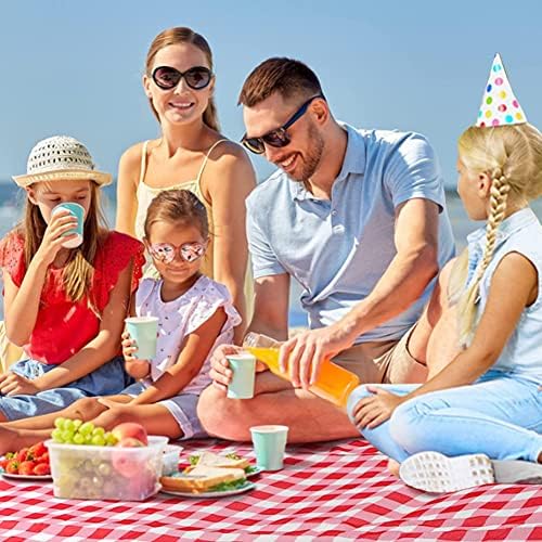 K Y KANGYUN Outdoor Picnic Blanket, Extra Large Beach Blanket, Foldable Lightweight Waterproof Sand Mat, Picnic Blanket 80" x 60" for Beach Camping Hiking Park Patio (Red, 80x80 inch)