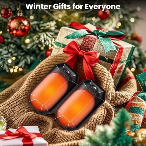AI Hand Warmers Rechargeable 2 Pack,Portable Electric Hand Warmer Reusable,AI Hand Warmer for Outdoor Golf Hunting Camping Accessories,Warm Winter Gifts for Men Women Kids