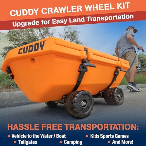 CUDDY Crawler Wheel Conversion Set - Cooler Wheel Kit for CUDDY Coolers