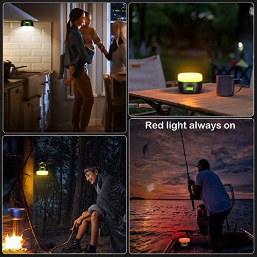 Sinvitron LED Camping Lantern Rechargeable with Remote Control - 1000LM 150H Runtime Tent Light, 5200mAh Water-Resistant Emergency Light for Hurricane Power Outages, Hiking Home