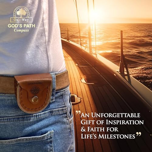 God's Path Compass – Communion & Confirmation Gift for Teenage Boys | Baptism Religious Gifts for Men, Christian, Catholic, Graduation | Sentimental & Inspirational Present – Greeting Card Included