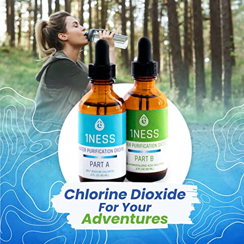 Chlorine Dioxide Kit | 2 Part Liquid Classic 1:1Set Hydrochloric Acid 4% (HCl) : Sodium Solution 28% (2oz)