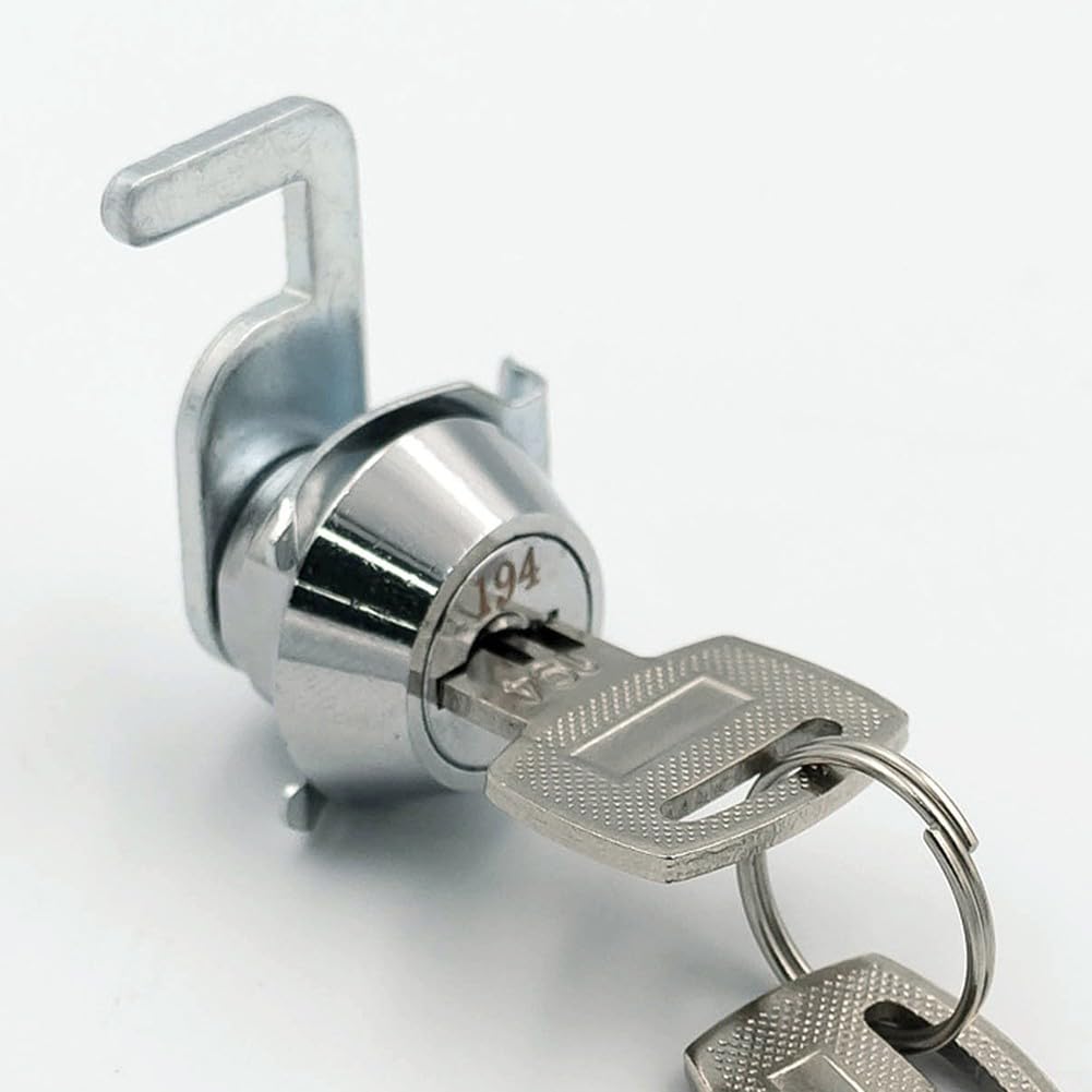 Cam Lock With Quick Clip For Cash Drawer Locker Metal Cabinet Flight Box Lock, Zinc Alloy For Cash Drawer Locker Metal Cabinet Lock, Suitable For Flight Boxes
