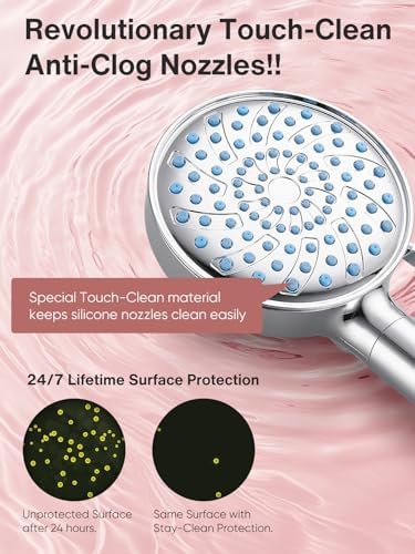 Cobbe Filtered Shower Head with Handheld, High Pressure 7-mode Showerhead with Filters for Hard Water - Remove Chlorine - Reduces Dry Itchy Skin, Patented Paddle Shift Design, Chrome