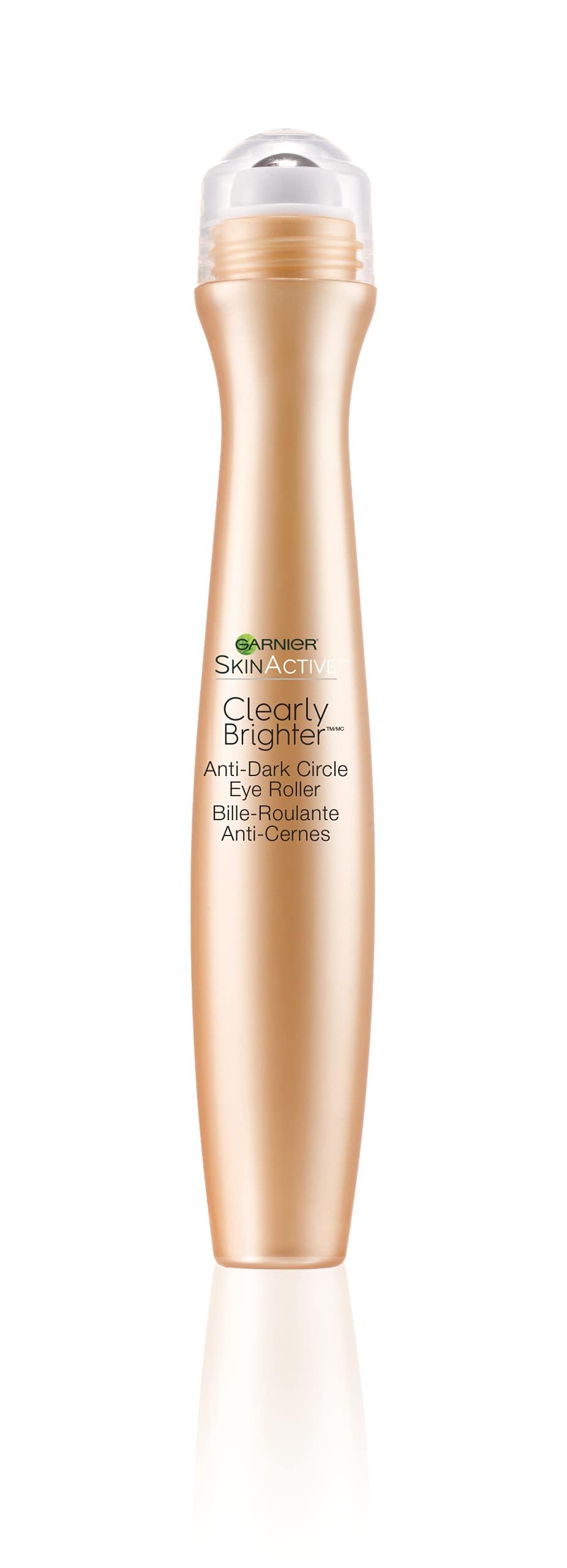 Garnier SkinActive Clearly Brighter Anti-Dark Circle Eye Roller, Sheer Tint Light/Medium, 0.5 Fl Oz (15mL), 1 Count (Packaging May Vary)