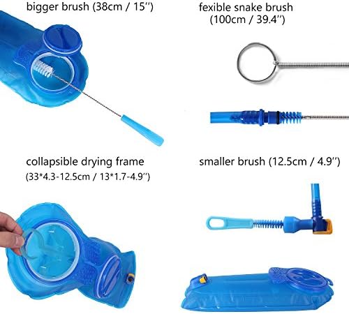 Unigear Hydration Bladder, 1.5L/2L/2.5L/3L Water Bladde Non-BPA and odorless for Backpacking, Biking, Hiking and Camping