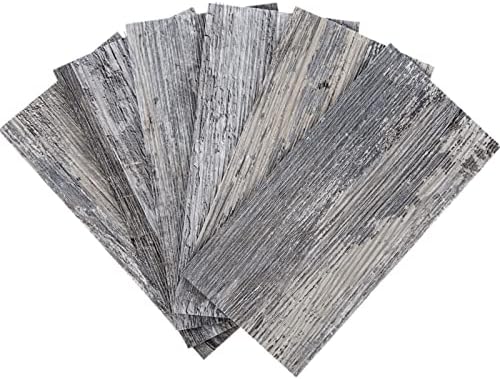 Art3d 102-Piece Peel and Stick Tile Backsplash for Kitchen Bathroom, 3in. x 6in. Stick on Subway Tile Distressed Wood Plank