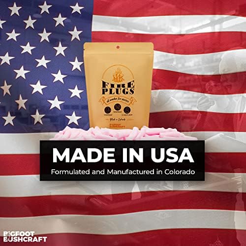 Non-Toxic Waterproof Fire Starters with 5+ Minute Burn for Emergencies, Survival, Campfires, Fire Pits, Grills - Made in The USA - 80 Pack
