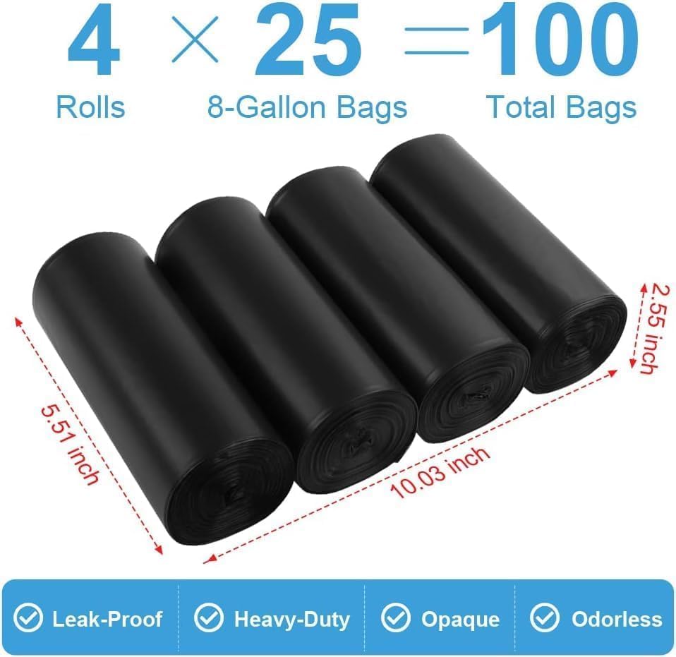 80 Portable Toilet Bags, Camping Toilet Bags, Biodegradable Porta Potty Bags, Thickened Toilet Waste Bags for 5 Gallon Bucket Toilet, Compostable Bags