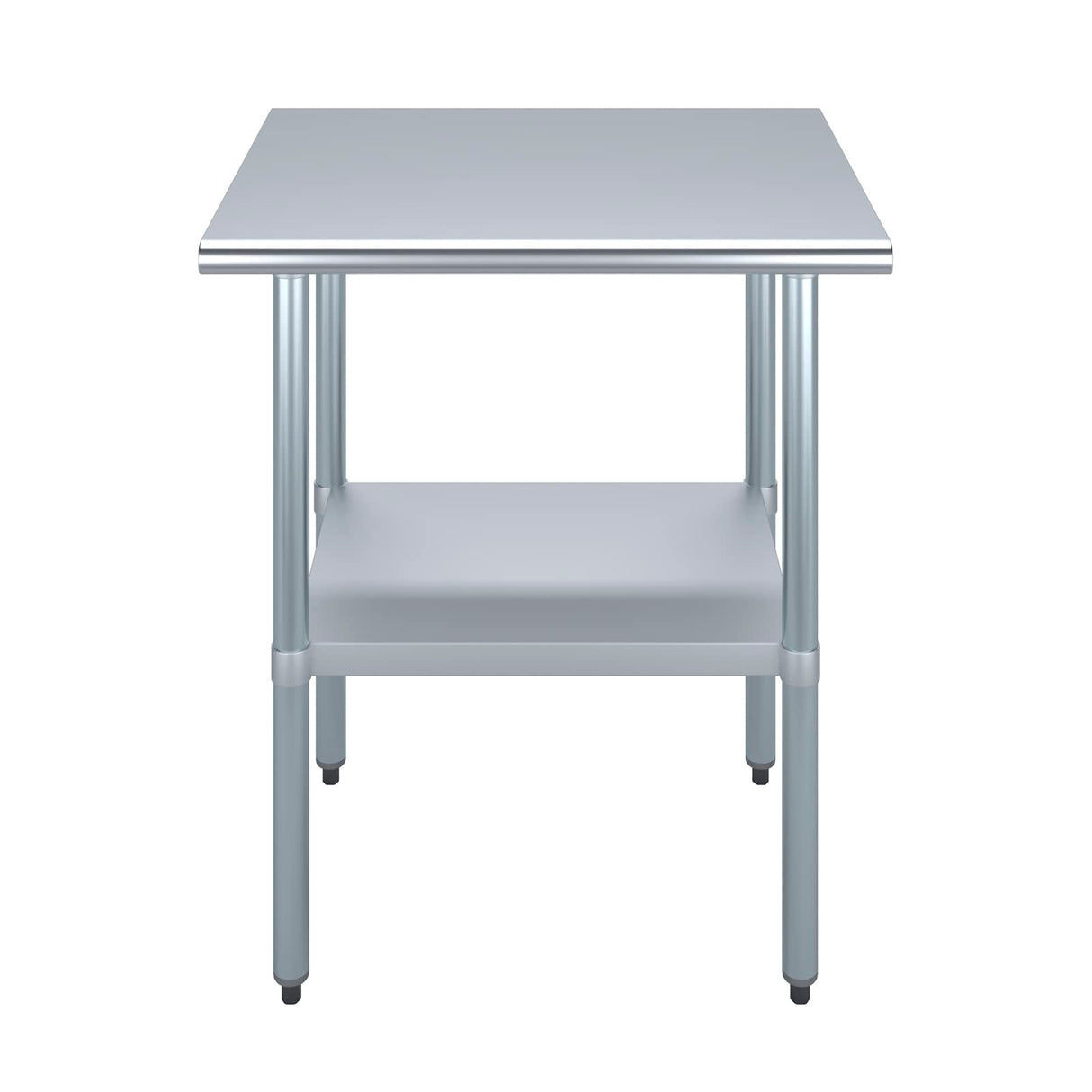 AmGood 24 in. x 30 in. Stainless Steel Work Table | Metal Kitchen Food Prep Table | NSF