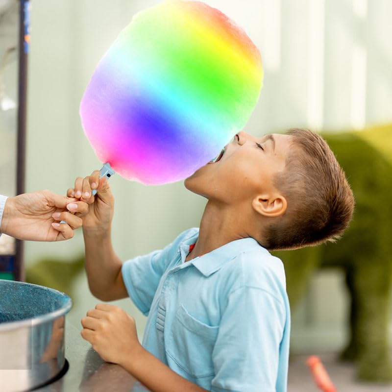 50 Pcs LED cotton candy cones,Glowing cotton candy sticks,Cotton candy holder reusable and waterproof, suitable for Christmas party (colorful)
