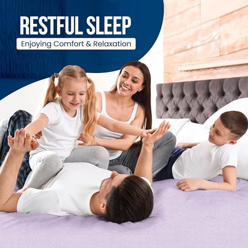 Utopia Bedding Waterproof Mattress Protector Full Size, Premium Terry Mattress Cover 200 GSM, Breathable, Fitted Style with Stretchable Pockets (Lavender)