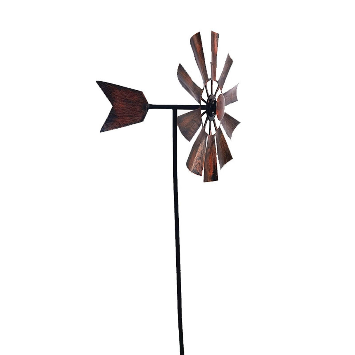 BinaryABC Outdoor Yard Windmill Metal Wind Spinner,Wind Sculptures Spinners Yard Decor Pinwheel,for Garden Yard Lawn Patio Decoration