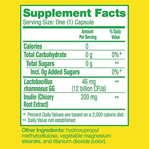 Culturelle Pro Strength Daily Probiotics For Digestive Health (2 Month Supply) with Prebiotics for Women & Men, Supports Occasional Diarrhea, Gas & Bloating, Gluten & Soy Free, 60 Count