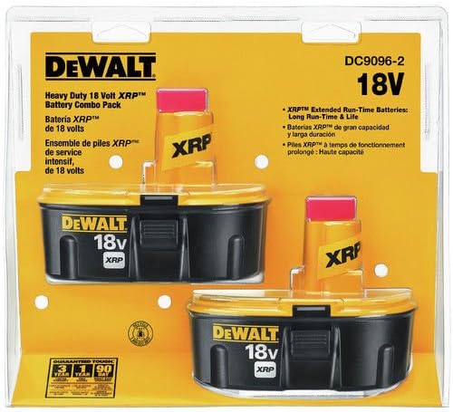 DEWALT FOR Dewalt OEM DC9096-2 18V XRP 2.4 Ah Battery 2 Pack Bundle-NOS