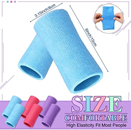 WILLBOND 6 Inch Wristbands Paris Sports Competitions Supplies Sport Long Wrist Bands Sweatband Elastic Athletic for Gym Tennis Outdoor Activity