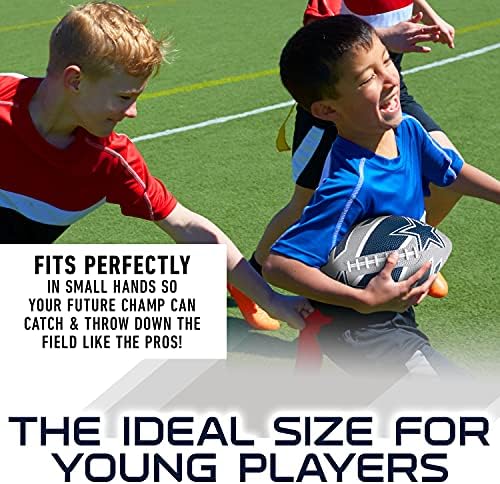 Franklin Sports NFL Team Footballs - Rubber Youth Mini Footballs for All NFL Teams - Kids Junior 8.5" Football - Official NFL Licensed Footballs