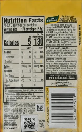 Good Seasons Italian Dressing & Recipe Seasoning Mix (0.7 oz Packet)