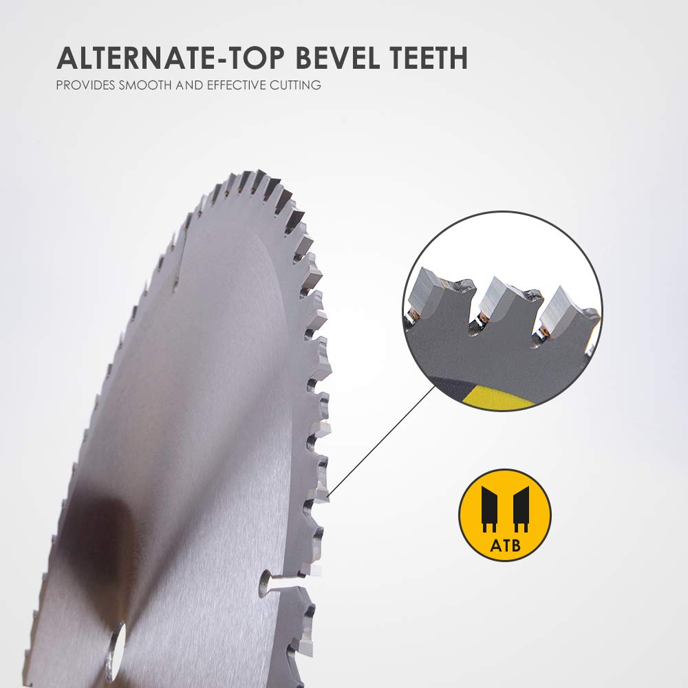 Luckyway 3 Inch Circular Saw Blades 36T with 3/8 Inch Arbor TCT(Tungsten Carbide Tooth) for Cutting Wood, Plastic, PCV, Acrylic, Aluminum, 3-Pack