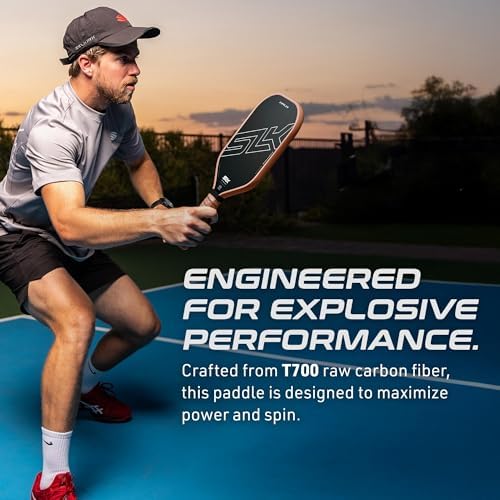Selkirk Sport SLK Halo Raw Carbon Fiber Pickleball Paddle | Designed in The USA | Choose from The T700 Raw Carbon Fiber Power, The 18k Ultraweave Control, or The Kevlar Linkweave Thermoformed Pro