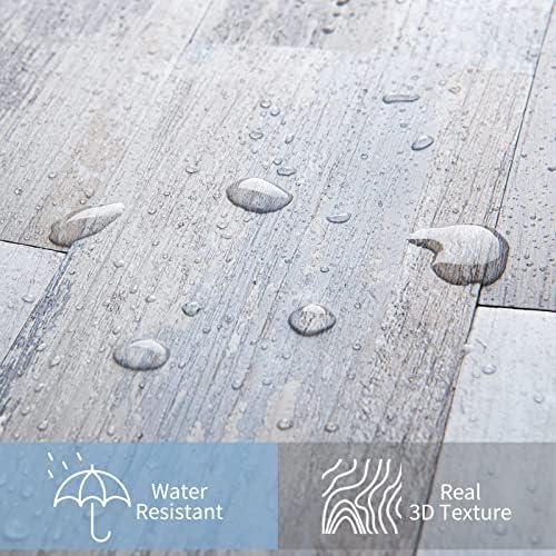 Art3d 102-Piece Peel and Stick Tile Backsplash for Kitchen Bathroom, 3in. x 6in. Stick on Subway Tile Distressed Wood Plank