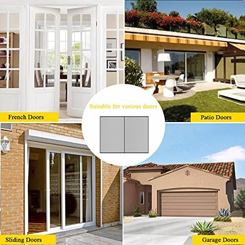 LIAMST Garage Door Screen for 16x8FT- 2 Car Garage Doors, Reinforced Fiberglass Door Screen,Stronger High Energy Magnets , Magnetic Screen Door