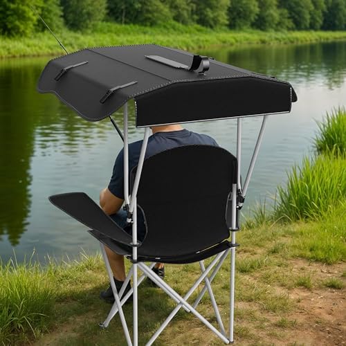 Simple Deluxe Portable Camping Chair, Lightweight Folding Chair for Camp, Outdoor Chair for Adults, Sports, Beach, Hiking, Backpacking, Garden