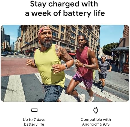 Fitbit Charge 6 Fitness Tracker with Google apps, Heart Rate on Exercise Equipment, 6-Months Premium Membership Included, GPS, Health Tools and More, Gold/Coral, One Size (S & L Bands Included)