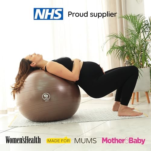 BABYGO® Birthing Ball for Pregnancy & Labor + Our Award Winning Book - Exercise, Birth & Recovery Plan, 5X Stronger Than a Yoga Ball with Eco Friendly Material