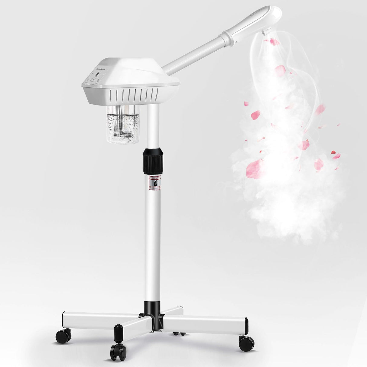 Chetunju Professional Facial Steamer for Ozone Humidifier Atomizer, Adjustable Height and Angle, Face Steamer Clean Skin Firming Pores and Moisturizing Suitable for a Beauty, Spa, at Home