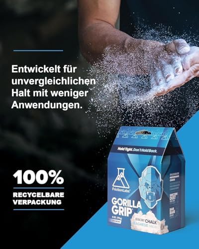 Friction Labs Premium Sports Chalk for Rock Climbing, Weight Lifting, Gymnastics, Tennis & More