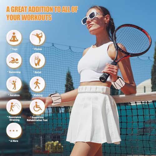 Wrist Ankle Weights Set of 2(1 lb/2 lbs Each) Adjustable Weights Training Intensity for Strength Training Walking Running Yoga Pilates Jogging for Women Men