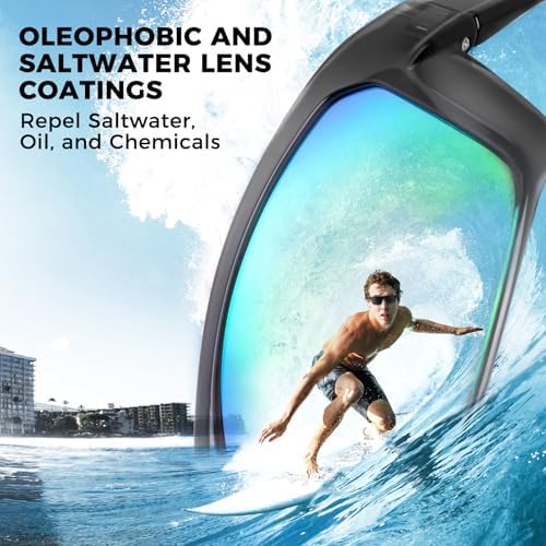 KastKing Huzzah Polarized Sport Sunglasses for Men and Women, Ideal for Driving Fishing Cycling and Running,UV Protection