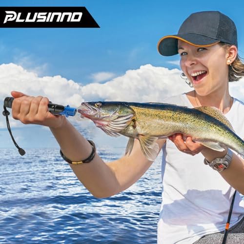 PLUSINNO Fishing Rod and Reel Combos Carbon Fiber Telescopic Fishing Pole with Reel Combo Sea Saltwater Freshwater Kit Fishing Rod Kit
